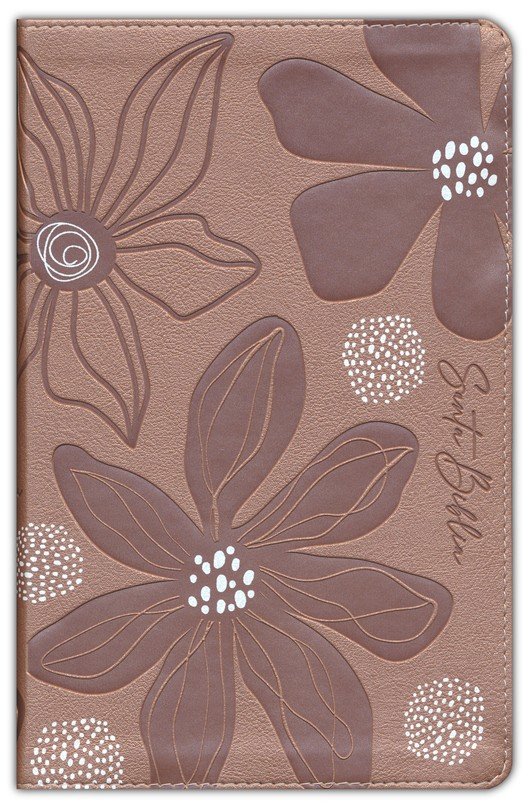 RVR60, Biblia de Estudio para Jóvenes, Imitación Piel Oro Rosa, Palabras de Jesús en Rojo, Comfort Print - Imagen 3