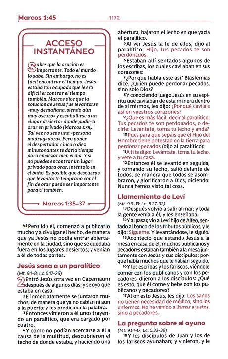 RVR60, Biblia de Estudio para Jóvenes, Imitación Piel Oro Rosa, Palabras de Jesús en Rojo, Comfort Print - Imagen 10