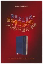 Alternative view of RVR60, Biblia de Estudio para Jóvenes, Imitación Piel Azul, Palabras de Jesús en Rojo, Comfort Print