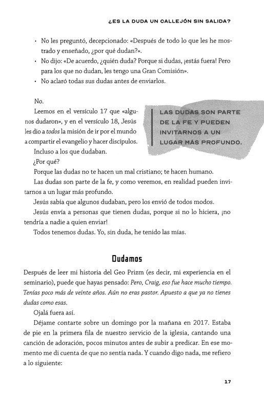 El Beneficio De Dudar - Tapa Blanda - Craig Groeschel - Imagen 8
