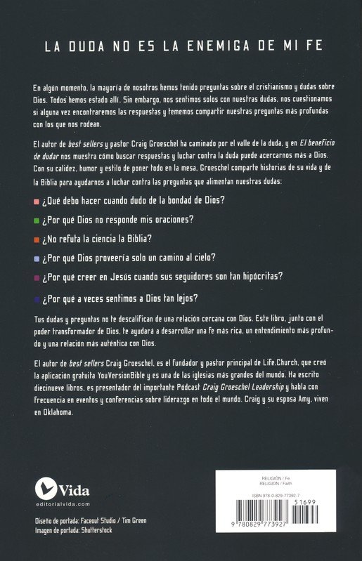 El Beneficio De Dudar - Tapa Blanda - Craig Groeschel - Imagen 10