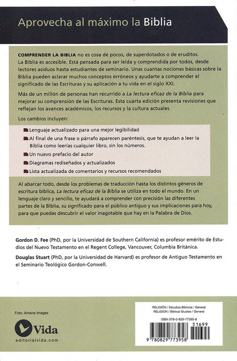 La Lectura Eficaz De La Biblia - Tapa Blanda - Gordon D. Fee y Douglas Stuart - Imagen 10