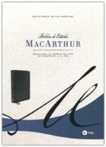 Alternative view of NBLA Biblia de Estudio MacArthur Piel Negro Interior a dos colores