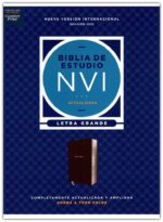 Alternative view of NVI, Biblia De Estudio Actualizada, Revisión 2022, Imitación Piel, Café, Letra Grande, Interior A Color, Palabras De Jesús En Rojo, Comfort Print